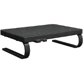 vidaXL Support d'écran noir 37x28x11,5 cm