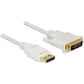 DeLOCK 83814, 2 m, DisplayPort, DVI, Mâle, Mâle, Direct