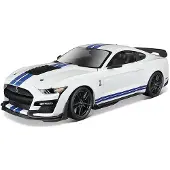 Maisto Ford Mustang Shelby Gt 500 Blanche Et Bleu 1/18 -