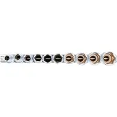 Bgs Jeu de douilles, six pans, longues 12,5 mm (1/2") en pouce 10 pièces (1/2", 11/16", 13/16", 15/16", 3/4", 3/8", 5/8", 7/16", 7/8", 9/16")