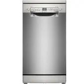 Bosch Serie 2 SPS2HKI42E, Stojací, Úzká (45 cm), Nerezová ocel, Stříbrná, Knoflíky, 1,75 m