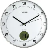 Unilux - Horloge murale Tempus film 30,5 cm gris clair/blanc | 1 pièce