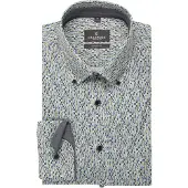 Casamoda Chemise à Imprimé Bleu Et Vert
