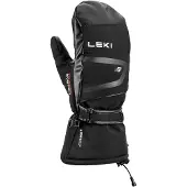 LEKI - Moufles de ski imperméables en PrimaLoft - Detect XT 3D Mitt Black en Softshell - Taille 8 - Noir