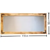 Emob Miroir Locelso | 100% Pin | Noyer | 110x50x3cm