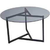 Skye Decor , Trio sehpa / füme temperli cam S402F, tables basses, fumée, métal, 75 x 42 x 75 cm