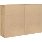 vidaXL Meuble de rangement 2 pièces, chêne artisanal, 60 x 31 x 84 cm, panneaux de particules