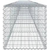 vidaXL Gabion avec couvercle 900x50x50 cm Fer galvanisé