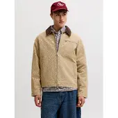 Jack & Jones Veste mi-saison 'JORChamberi' cappuccino / brun foncé