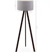 Opviq , AYD-2808, Lampadaire, gris, PVC, 21 x 38 x 140 cm
