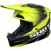 Shot Race Gear Furious Stream Off-road Helmet Jaune L