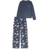 Schiesser Pyjama ' Casual Fashion ' bleu / blanc