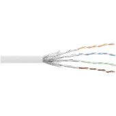 InLine 76499W Câble patch Cat.6 S/FTP (PiMf), blanc, AWG27, PVC, CU, 100m