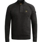 PME Legend Pull-over 'Pullover with half-zip and raglan sleeves' noir