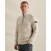 PME Legend Pull-over 'Pullover in 100% cotton with half-zip' beige