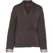 JOOP! Cardigan ' Loungewear ' brun foncé
