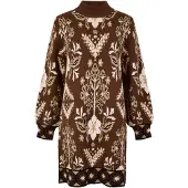 Apricot Robes en maille beige / beige clair / marron / noir