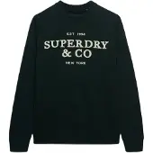 Superdry Pull-over sapin / blanc