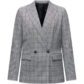 Anna field Blazer 'Vichy' gris / bordeaux / noir / blanc