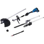 Scheppach Outil multifonctions sans fil BC-MFH400-X | Fonction 4 en 1 | 20V IXES | Moteur brushless | Coupe-bordures | Débroussailleuse | Taille-haies | Elagueuse sur perche