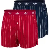 Adidas Boxers ' Comfort Cotton Woven ' bleu foncé / rouge