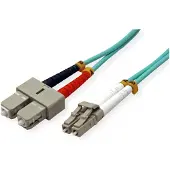 Value Câble Fo 50/125µm, Lc/sc, Om3, Turquoise 0,5m