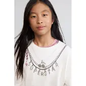 Desigual Sweat-shirt or / rose / noir / blanc