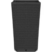 vidaXL Jardinières 2 pcs noir 32,5x32,5x57 cm polypropylène