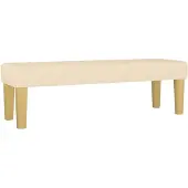 vidaXL Banc Crème 100x30x30 cm Tissu