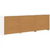 vidaXL Sideboards 3 pcs. Blanc Bois composite