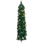 vidaXL Arbre de Noël artificiel pré-éclairé avec 45 LED 90 cm