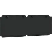 vidaXL Coussin de tête de lit "Zadar" noir 120 cm similicuir