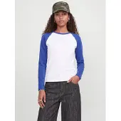 JJXX T-shirt 'JXAmber' bleu / blanc