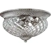 HINKLEY Luminaires de plafond Elstead Plantation, douille E27, 3 lumières, finition nickel antique poli