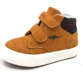 Kangaroos KaVu Primo V, chaussures pour enfants, bottes pour garçons, fermeture velcro, couleur marron, style décontracté