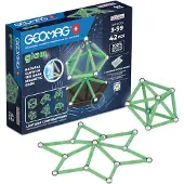 Geomag Jeu de construction - Glow Recycled - 42 pièces - Luminescent - Magnétique - Plastique recyclé
