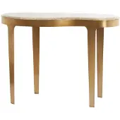 Light & Living Table d'appoint marbre taupe