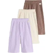 Next Pantalon écru / chocolat / violet clair