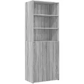 vidaXL Armoire haute Gris Sonoma 70x42,5x225 cm Matériau dérivé du bois