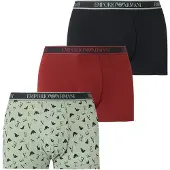 Emporio Armani Boxers vert pastel / rouge / noir