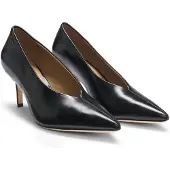 BOSS Escarpins à talons en cuir à bout pointu