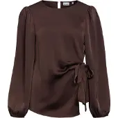 Object Chilli Long Sleeve Blouse Marron 38 Femme
