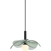 QAZQA Suspension design noire avec verre vert - Kemner