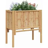 vidaXL Lit surélevé Marron 90 x 35 x 70 cm Bambou