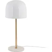 Present Time Leitmotiv - Lampe de table Manta - Blanc - Ø20cm Lampe de table - Lampe de chevet, salon, chambre à coucher
