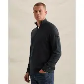 PME Legend Pull-over 'Pullover in 100% cotton with half-zip' bleu foncé
