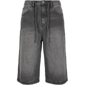 Urban Classics Short pour homme Skater Shorts avec cordon de serrage, noir délavé - taille 30