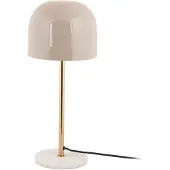 Present Time Leitmotiv - Lampe de table Manta - Gris - Ø20cm Lampe de table - Lampe de chevet, salon, chambre à coucher