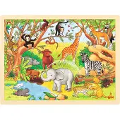 Goki 57892 - Puzzle à encastrer - Afrique