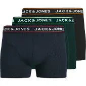Jack & Jones Boxers 'JACMAX' bleu marine / vert foncé / noir